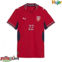 Camiseta República Checa Tomas Soucek #22 Primera Equipación para mujer Mundial 2026 manga corta